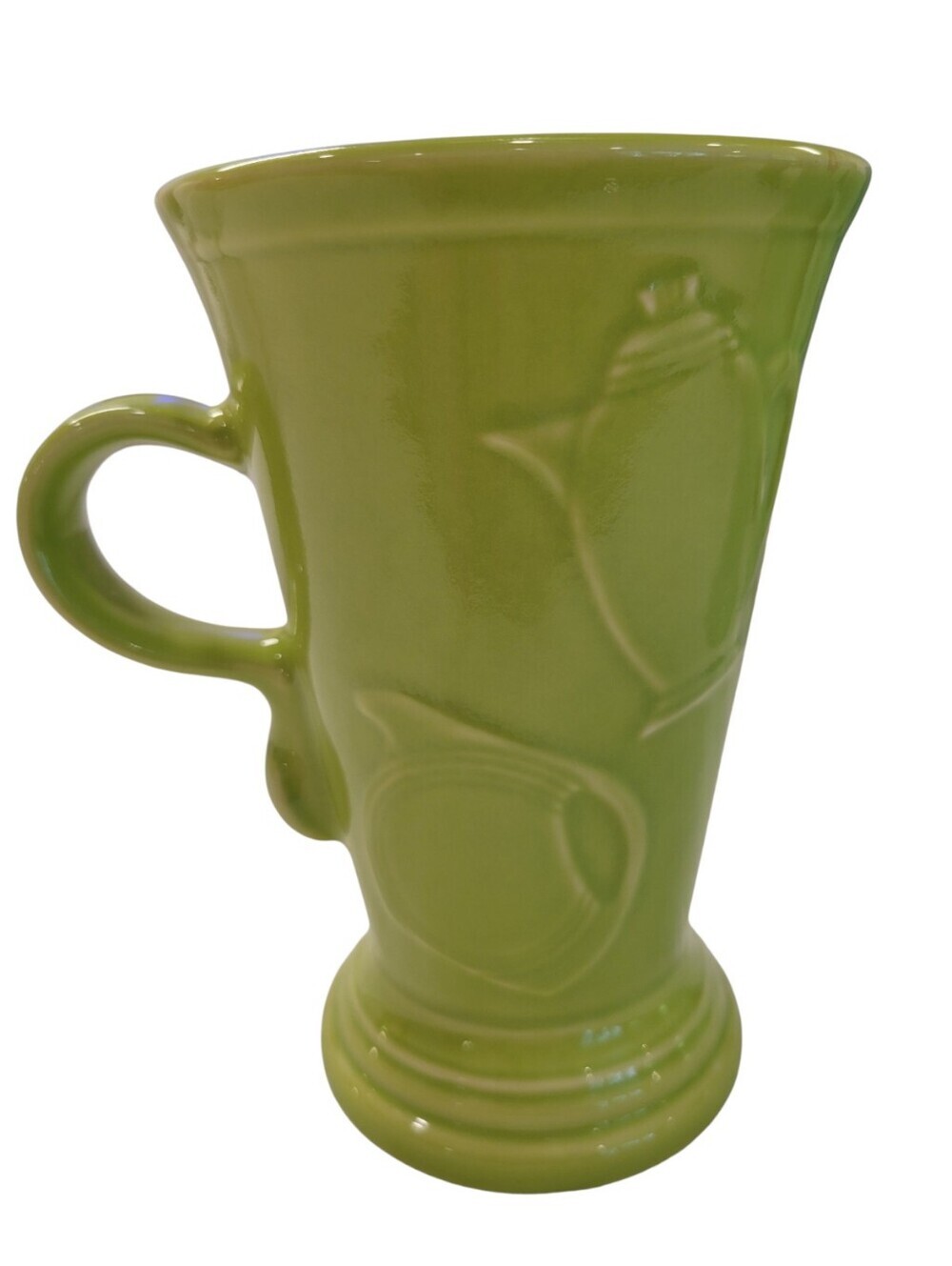 FiestaWare Chartreuse Pedestal Mug – Retired 18 oz Coffee / Latte Mug